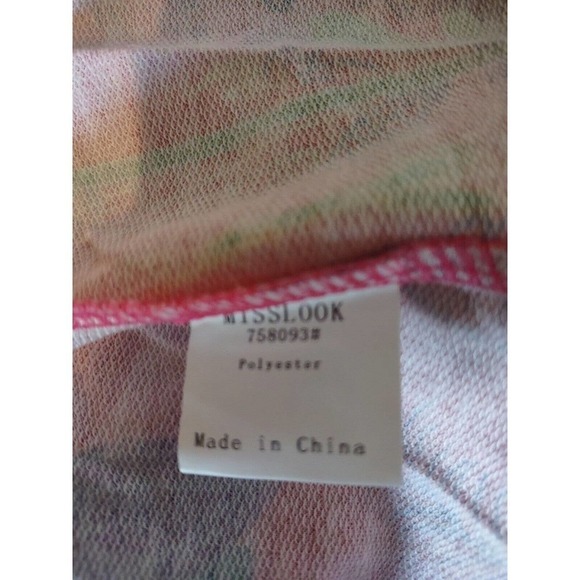 MISSLOOK Colorful Open Jacket Blazer Cardigan Duster Size Medium Artsy Bold - Picture 4 of 4